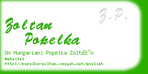 zoltan popelka business card